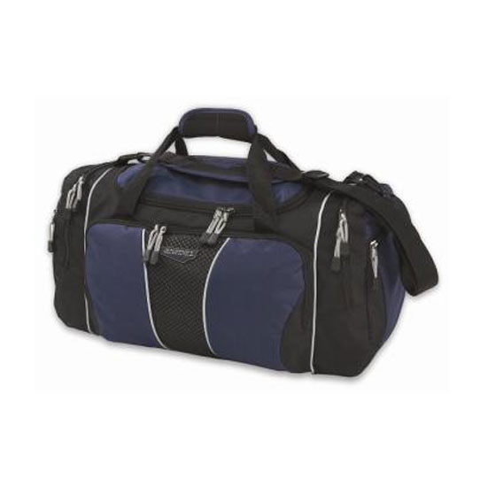 Blue & Black Duffel Travel Bag