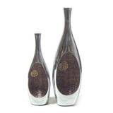 Bottle Vase Shallow Black Copper