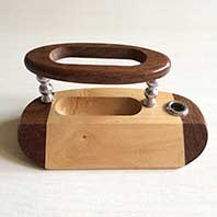 Promotional wooden pen stand